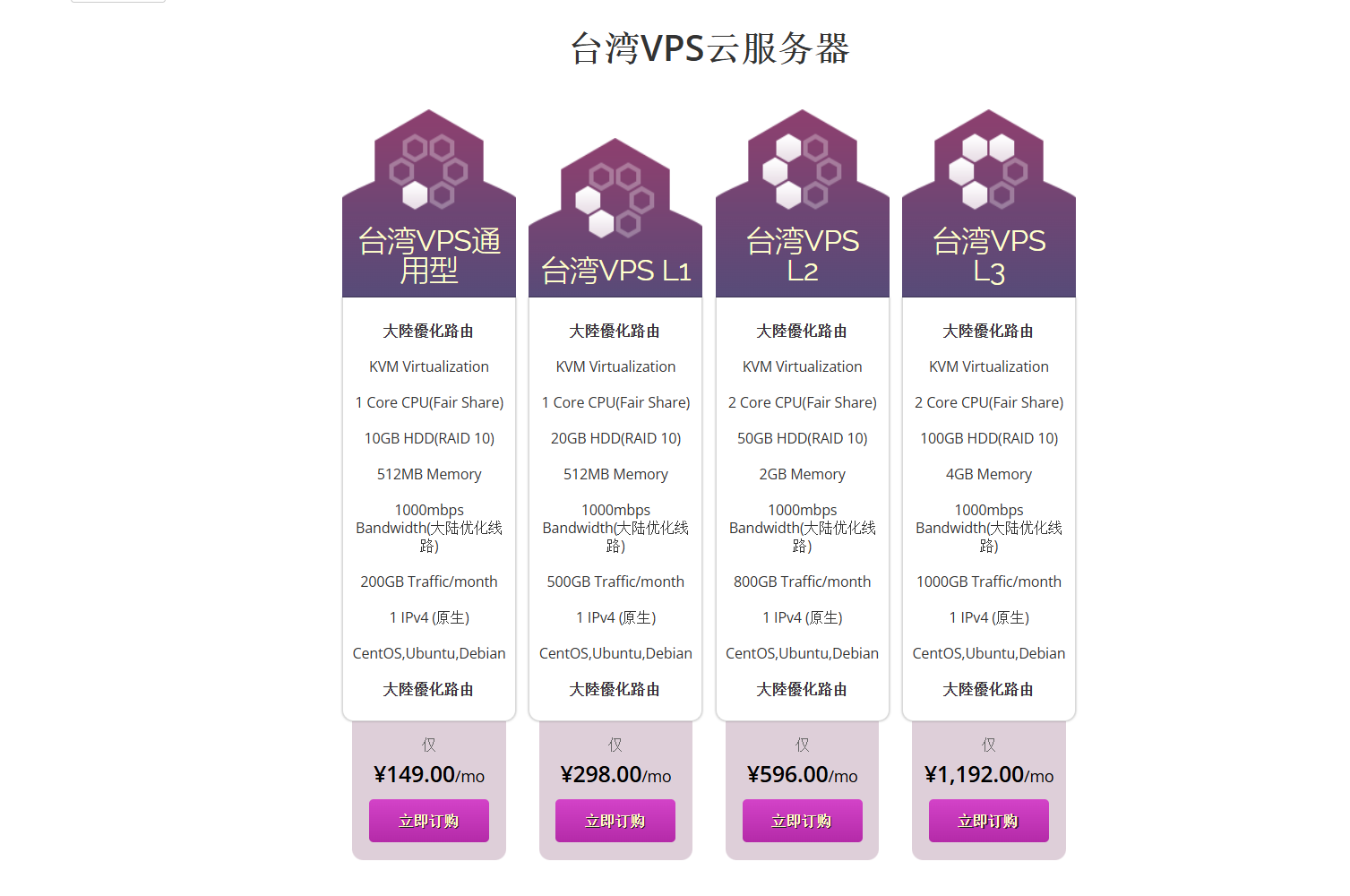 台湾VPS推荐